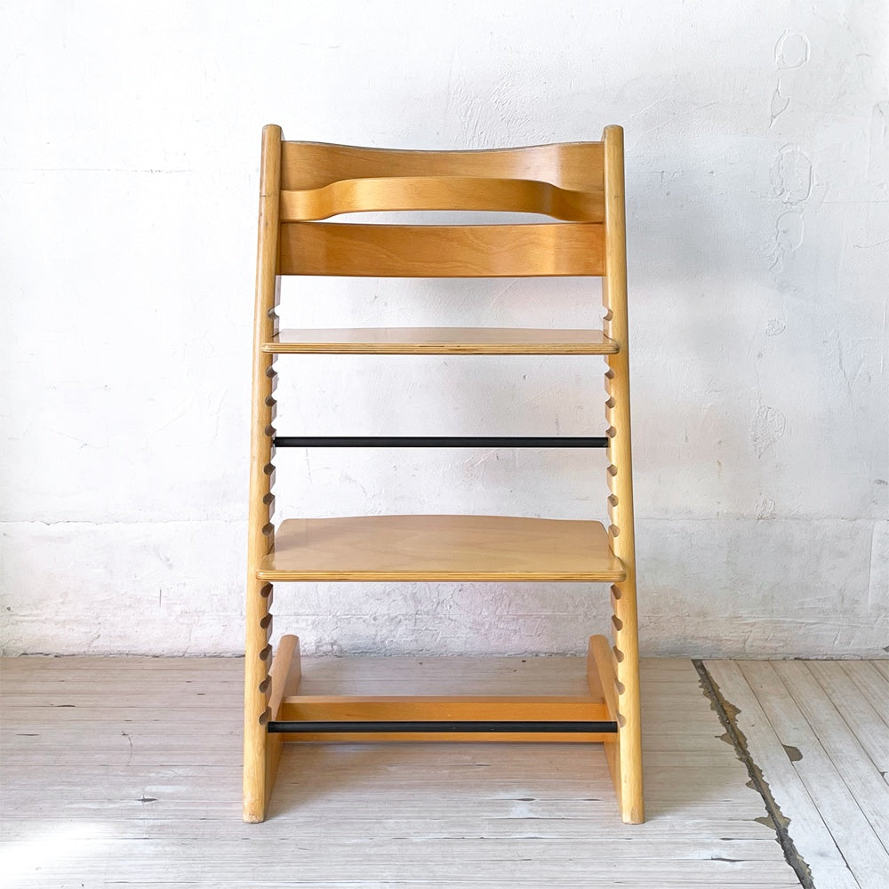ストッケ STOKKE トリップトラップ TRIPP TRAPP ナチュラル ベビーチェア キッズチェア S/N3～ ガード付 ノルウェー 北欧家具 ★