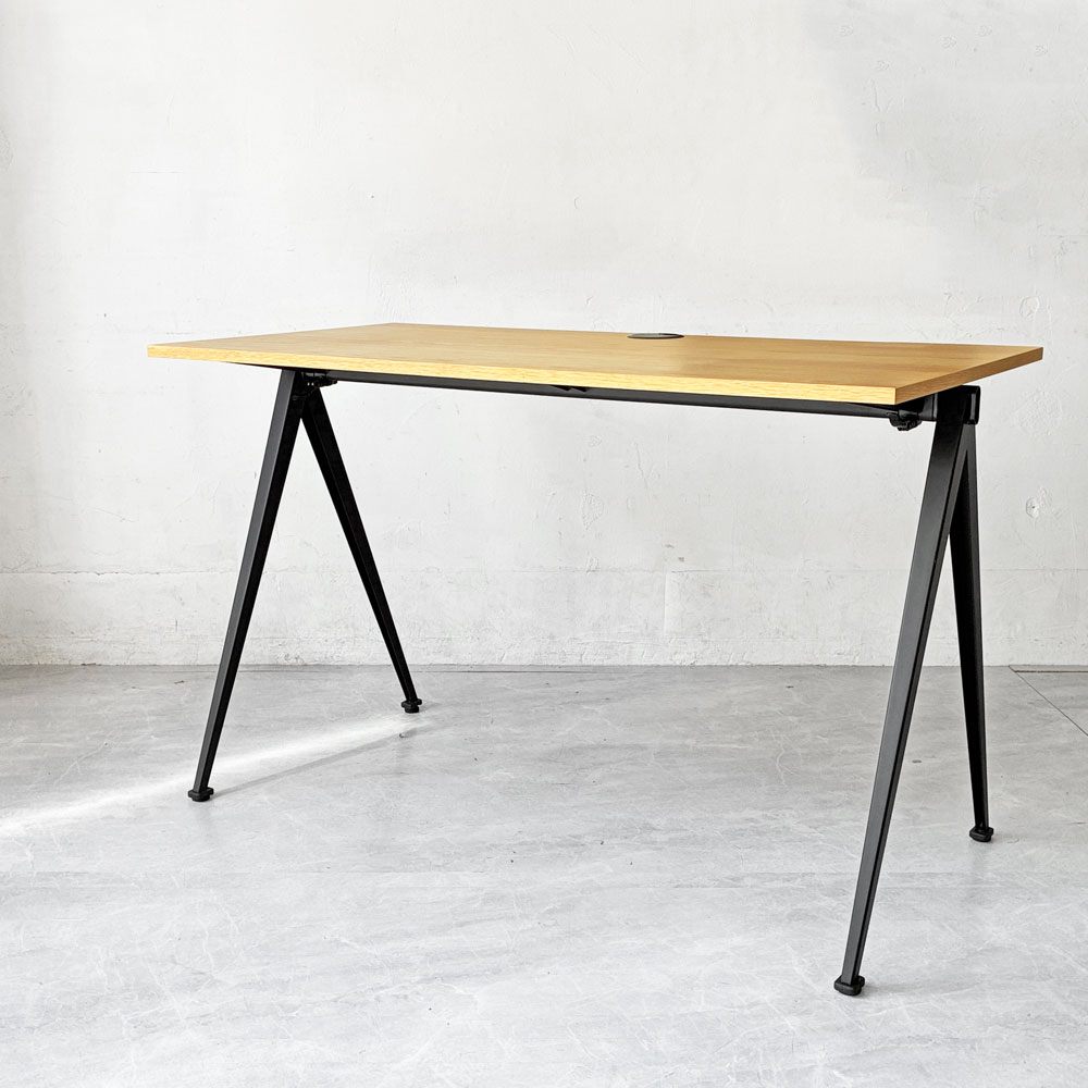 ヘイ HAY ピラミッドデスク PYRAMID DESK ワークデスク オーク材×スチール脚 コンパスレッグ W120cm 定価￥55,000- ★
