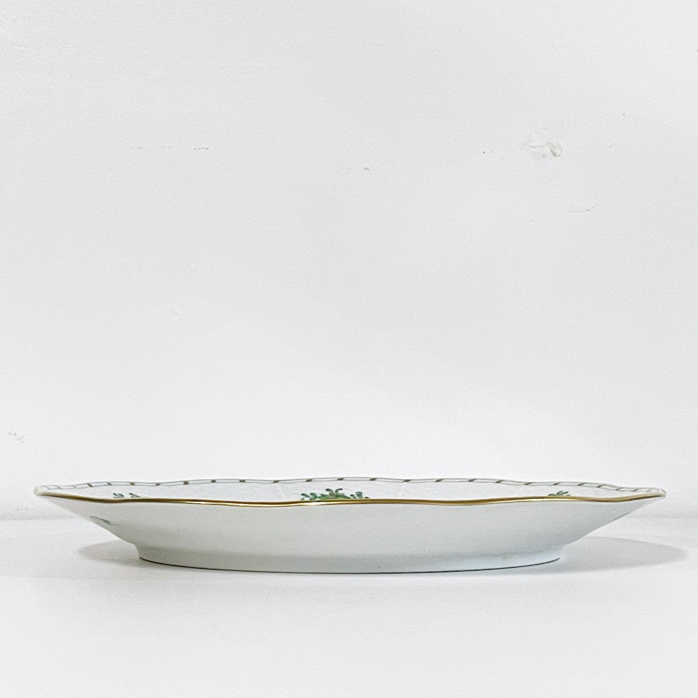 ヘレンド HEREND HVNGARY インドの華 プレート 5枚セット Φ25cm ハンドペイント 白磁食器 ハンガリー B ●