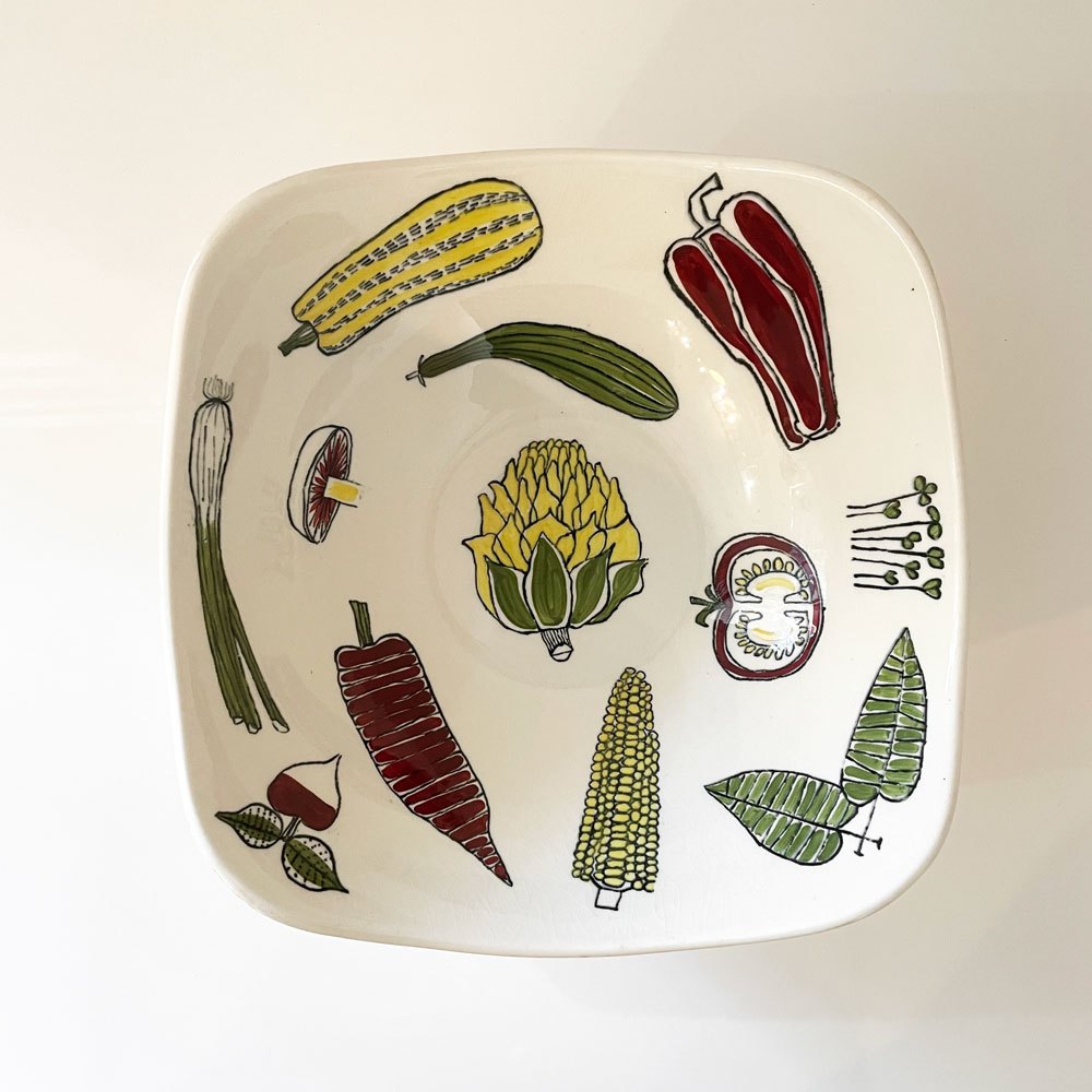 ミッドウィンター Midwinter サラダウェア SALAD WARE サービングボウル サラダボウル スクエア テレンス・コンラン UKビンテージ ◎