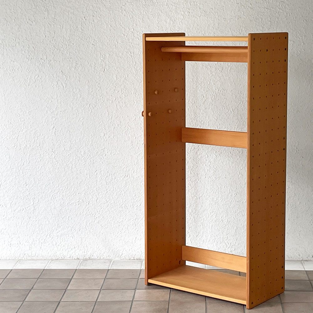 フォルミオ Formio トールシェルフ オープンシェルフ SHELF 1440 ワードローブ仕様 フック4個付き H144.5㎝ ビーチ材 北欧 デンマーク ◇