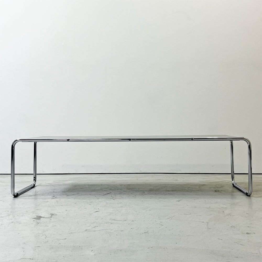 ラッチオテーブル Laccio Table ローテーブル コーヒーテーブル ブラック マルセル・ブロイヤー Marcel L Breuer リプロダクト品 ●
