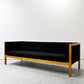 ハーマンミラー Herman Miller ネルソンキューブソファ ラウンジシーティング 3pソファ ホワイトオーク ファブリック ブラック ●