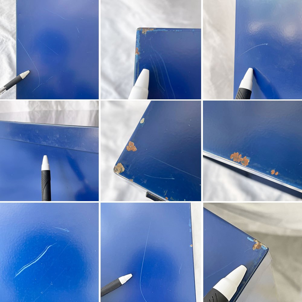 ビスレー BISLEY ベーシック BASICシリーズ BA3/29 キャビネット 1ドア 鍵付き H59cm オフィス家具 ブルー ベース無し 英国 ◇