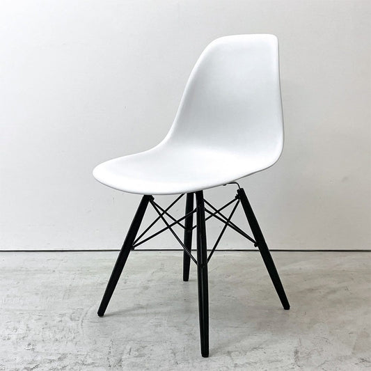 ハーマンミラー HermanMiller サイドシェルチェア ドゥエルレッグ DSW アルパイン × エボニー ポリプロピレン製 イームズ ミッドセンチュリー A ●
