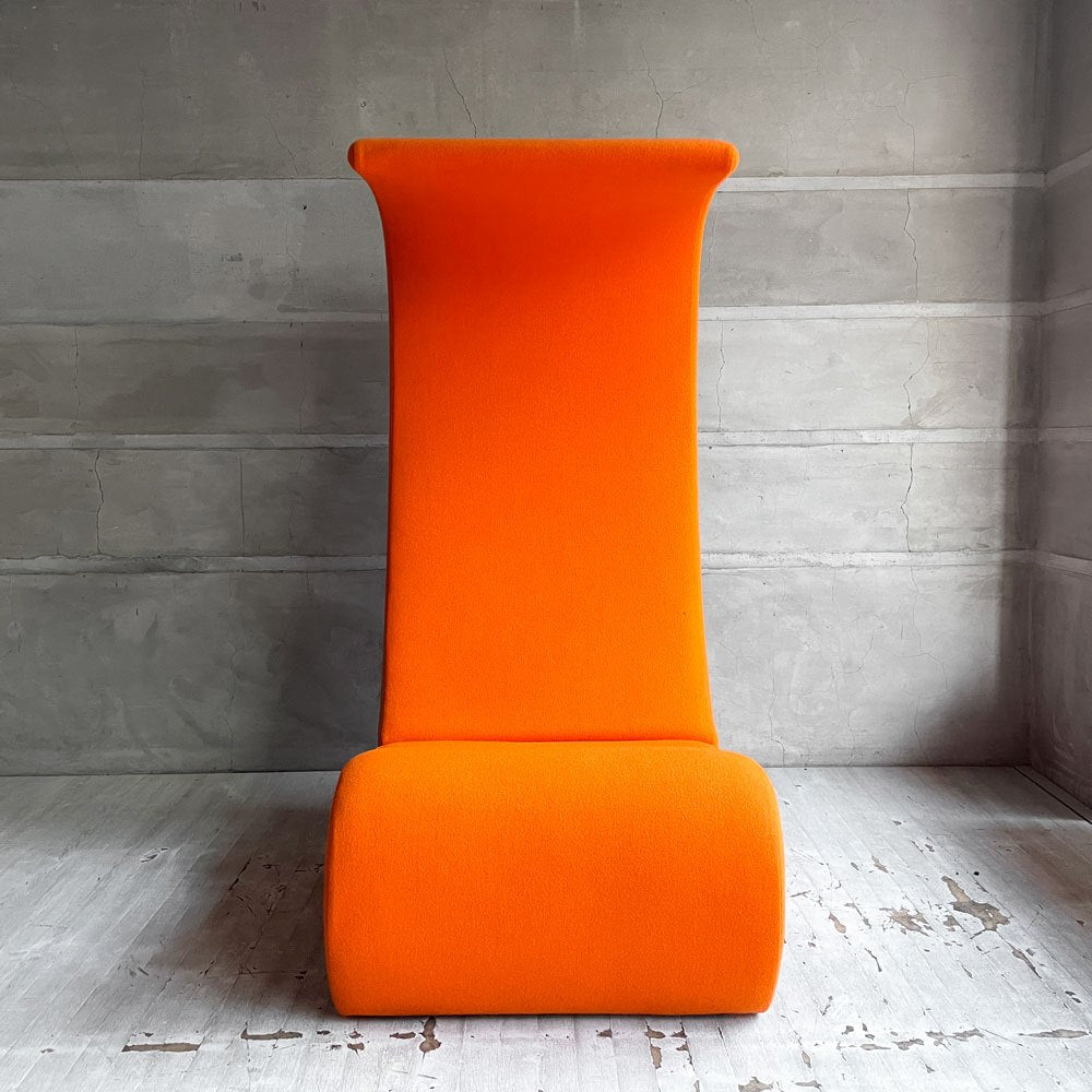 ヴィトラ vitra アムーべ ハイバック AMOEBE HIGHBACK ラウンジチェア 1人掛け ソファ オレンジ ヴェルナー・パントン Verner Panton スペースエイジ 定価￥424,600- ♪