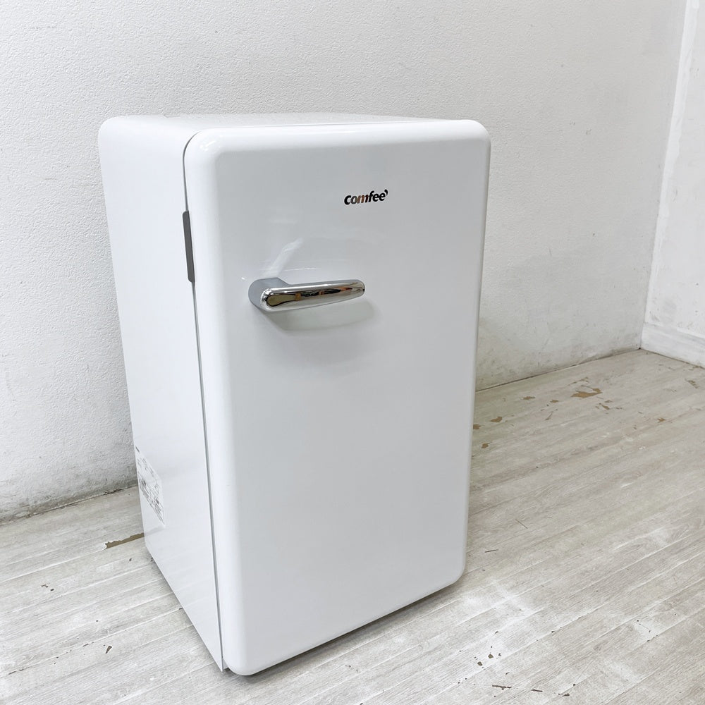 コンフィー COMFEE' 1ドア 冷蔵庫 93L 右開き RCD93WHS レトロデザイン 2025年製 ●