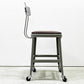 リオン LYON ファクトリー チェア FACTORY CHAIR グレー バックレスト クッション PVCレザー キャスター パシフィックファニチャーサービス P.F.S取扱 廃番 ●