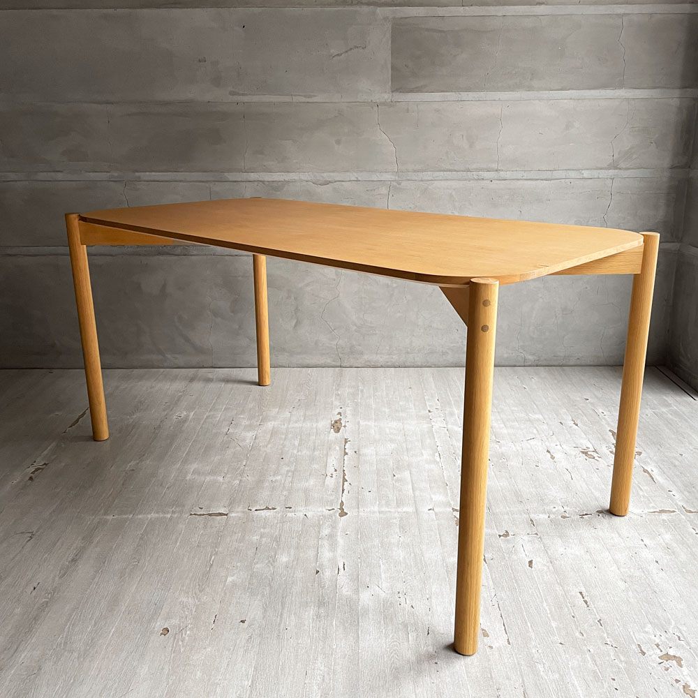 カリモクニュースタンダード Karimoku キャストール ダイニングテーブル CASTOR TABLE 150 国産ナラ材 ピュアオークカラー 定価145,200円 ♪