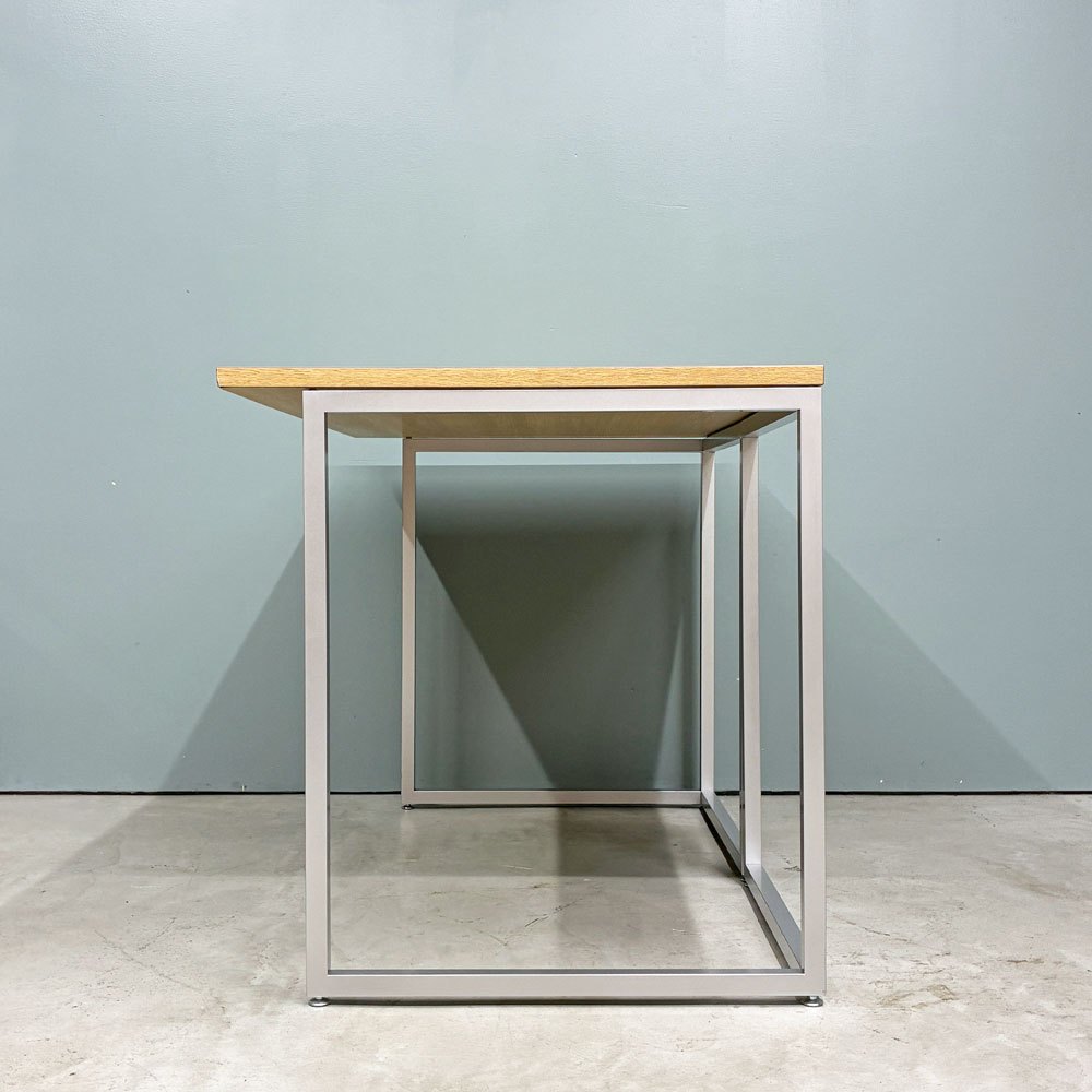 ビスレー BISLEY デスクプラン DESK PLAN Lフット ワーキングテーブル デスク オーク メラミン天板 スチール脚 W120cm イギリス ◎