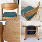 モモナチュラル MOMO Natural READY-MADE アントバックチェア ANT BACK CHAIR OAW MEDIUM teal green オーク材 ダイニングチェア 定価￥25,000- A★