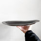 クリスチャンヌ ペロション Christiane Perrochon ストーンウェア STONEWARE オーバル プレート 小 ブラックカラー イタリア 陶器 ハンドメイド 現代作家 ■