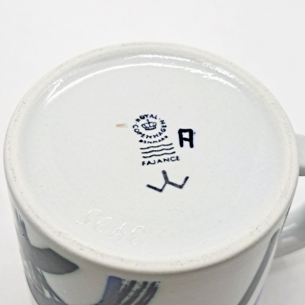 ロイヤルコペンハーゲン ROYAL COPENHAGEN イヤーマグ year mug アニュアルマグ Sサイズ 1985年 北欧ビンテージ デンマーク ●