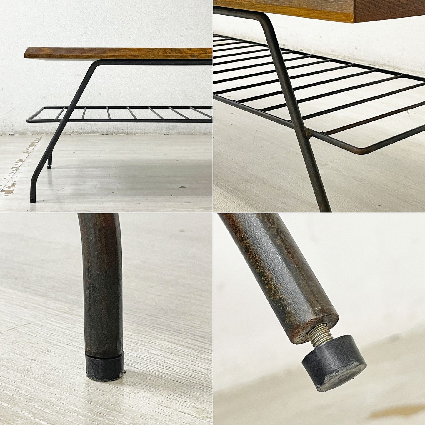 アクメファニチャー ACME Furniture ベルズファクトリー コーヒー テーブル BELLS FACTORY COFFEE TABLE W120cm アッシュ材×アイアン ●