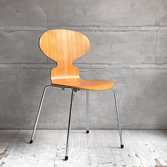 フリッツハンセン Fritz Hansen 3101 アリンコチェア アントチェア 4本脚 ナチュラルビーチ ラッカー仕上げ フェルトグライズ アルネ・ヤコブセン B  ♪