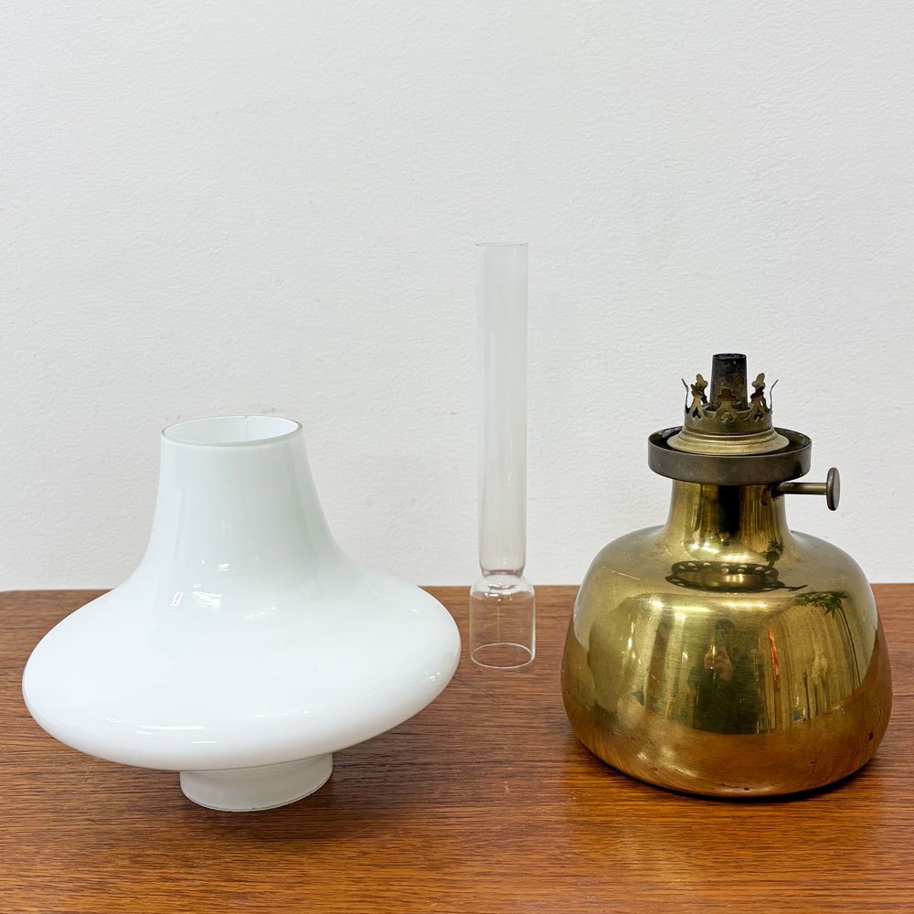 ルイスポールセン Louis Poulsen ペトロネラ Petronella オイルランプ 真鍮 ヘニング・コッペル ビンテージ ジャンク 現状品 ●