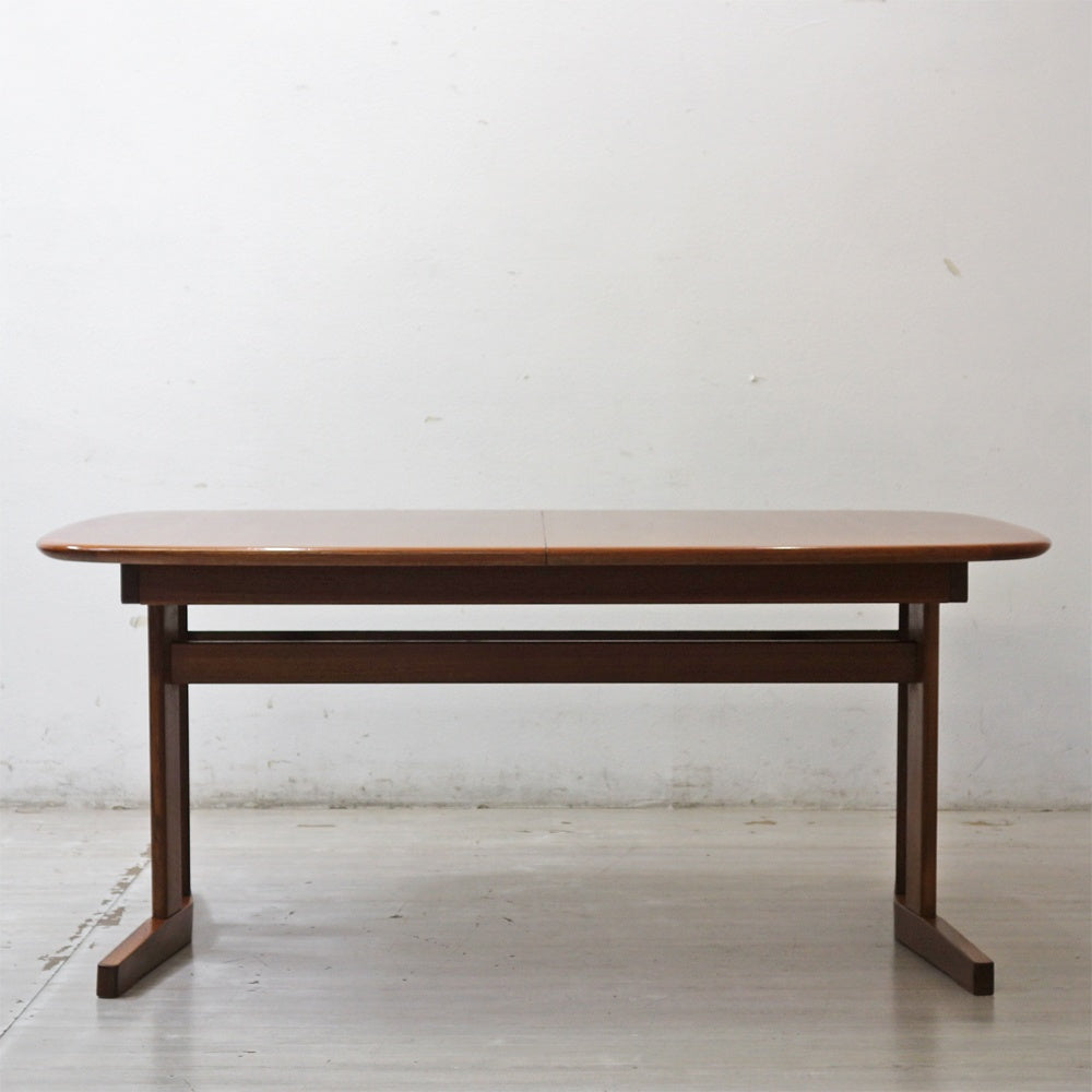 ジャパンビンテージ Japan Vintage チーク材 エクステンション ダイニングテーブル W160・200cm 伸長式 北欧デザイン ●