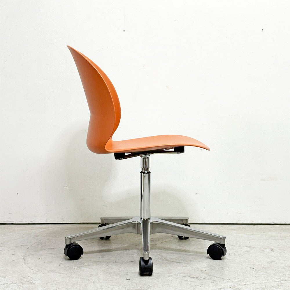 フリッツハンセン Fritz Hansen エヌゼロツー N02 リサイクルチェア キャスターチェア デスクチェア 佐藤オオキ nendo ダークオレンジ 参考定価￥91,080- ●