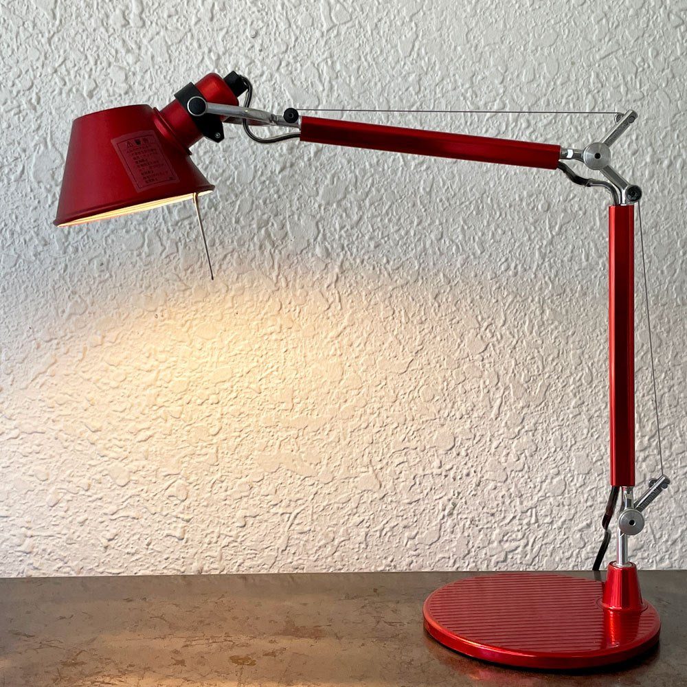 アルテミデ Artemide トロメオ TOLOMEO タボロ TAVOLO デスクライト テーブルランプ レッド ミケーレ・デ・ルッキ Michele De Lucchi ◇