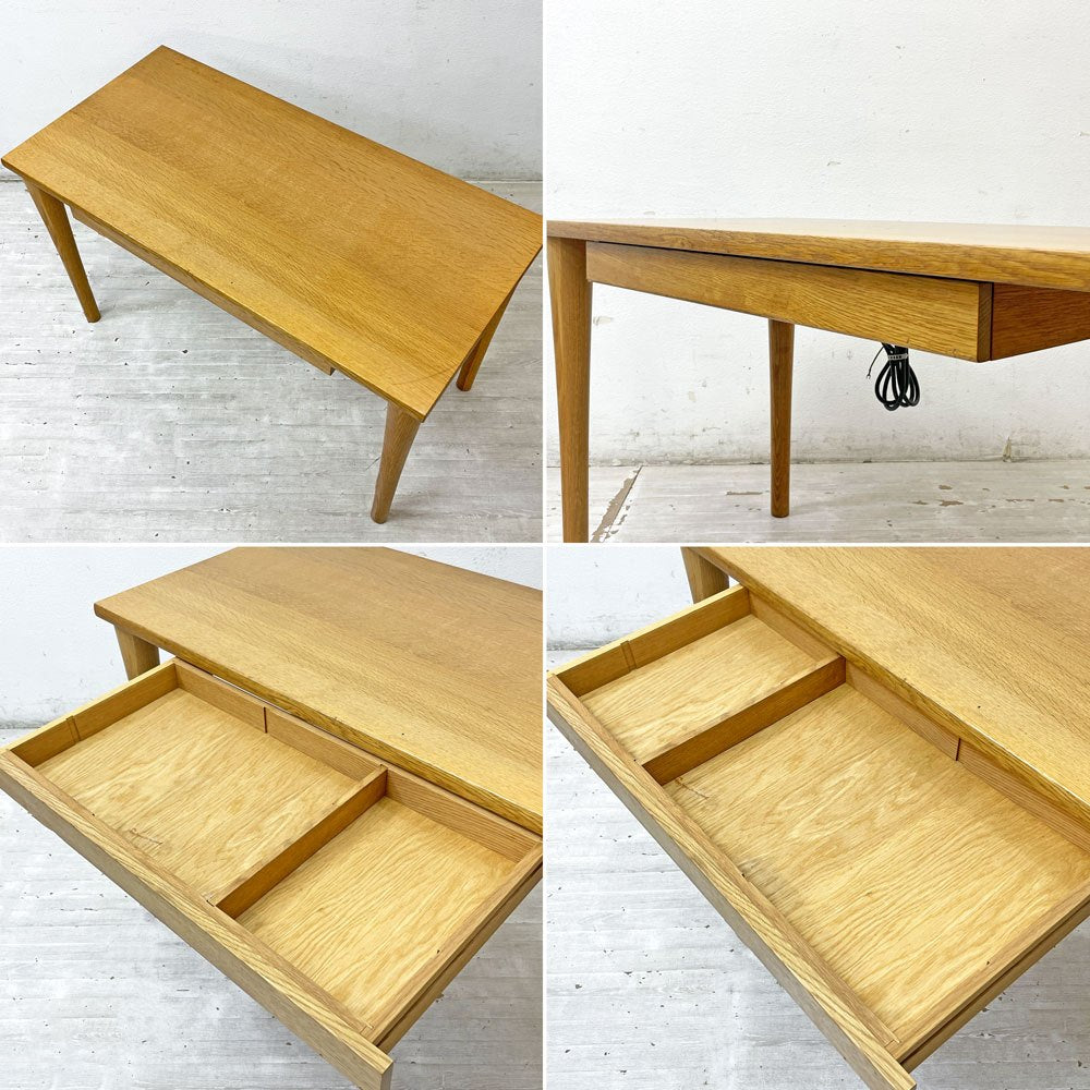 飛騨産業 HIDA 森のことば morino kotoba デスク 事務机 学習机 W120cm ホワイトオーク無垢材 ナチュラル 定価169,400円 ●