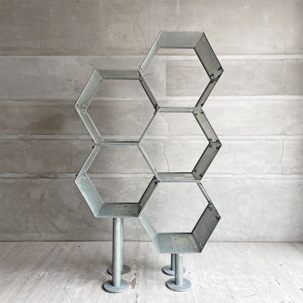 ダルトン DULTON エクステンションHHPラック ハニカムラック オープンシェルフ ディスプレイラック スチール インダストリアル ミッドセンチュリーデザイン 廃番 ♪