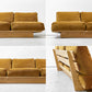 モモナチュラル MOMO Natural クラウド CLOUD ローソファ 3人掛け LOW SOFA 3P オーク材 ファブリック FGD-4 コーデュロイ キャメル カバーリング 定価￥200,000- ●