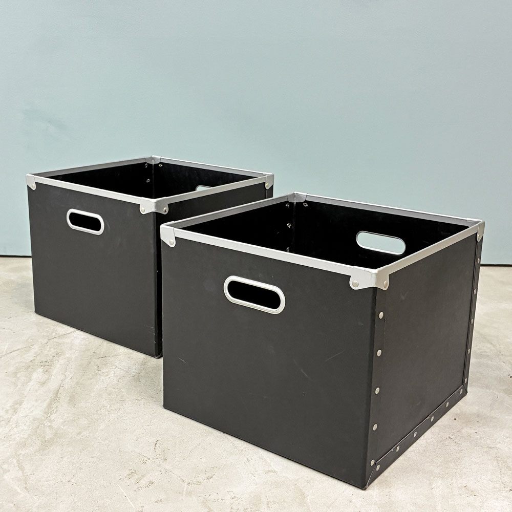 ユーエスエムハラー USMハラー USM Haller モジュラーファニチャー 純正 パスコボックス ブラック W34×W34 2個セット ◎