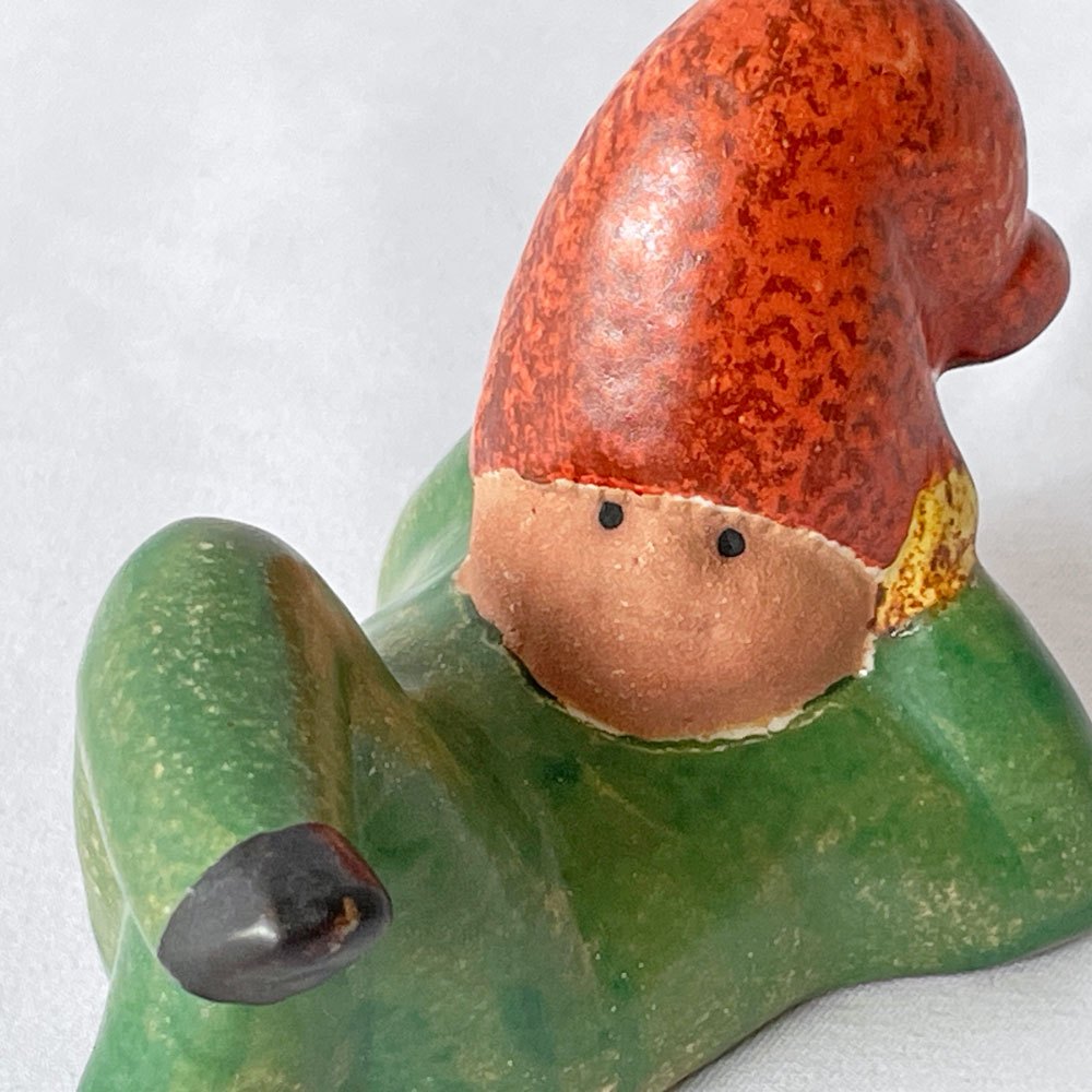 グスタフスベリ GUSTAVSBERG リサラーソン Lisa Larson レイジートムテ LAZY TOMTE サンタオブジェ スウェーデン 北欧雑貨 ◇