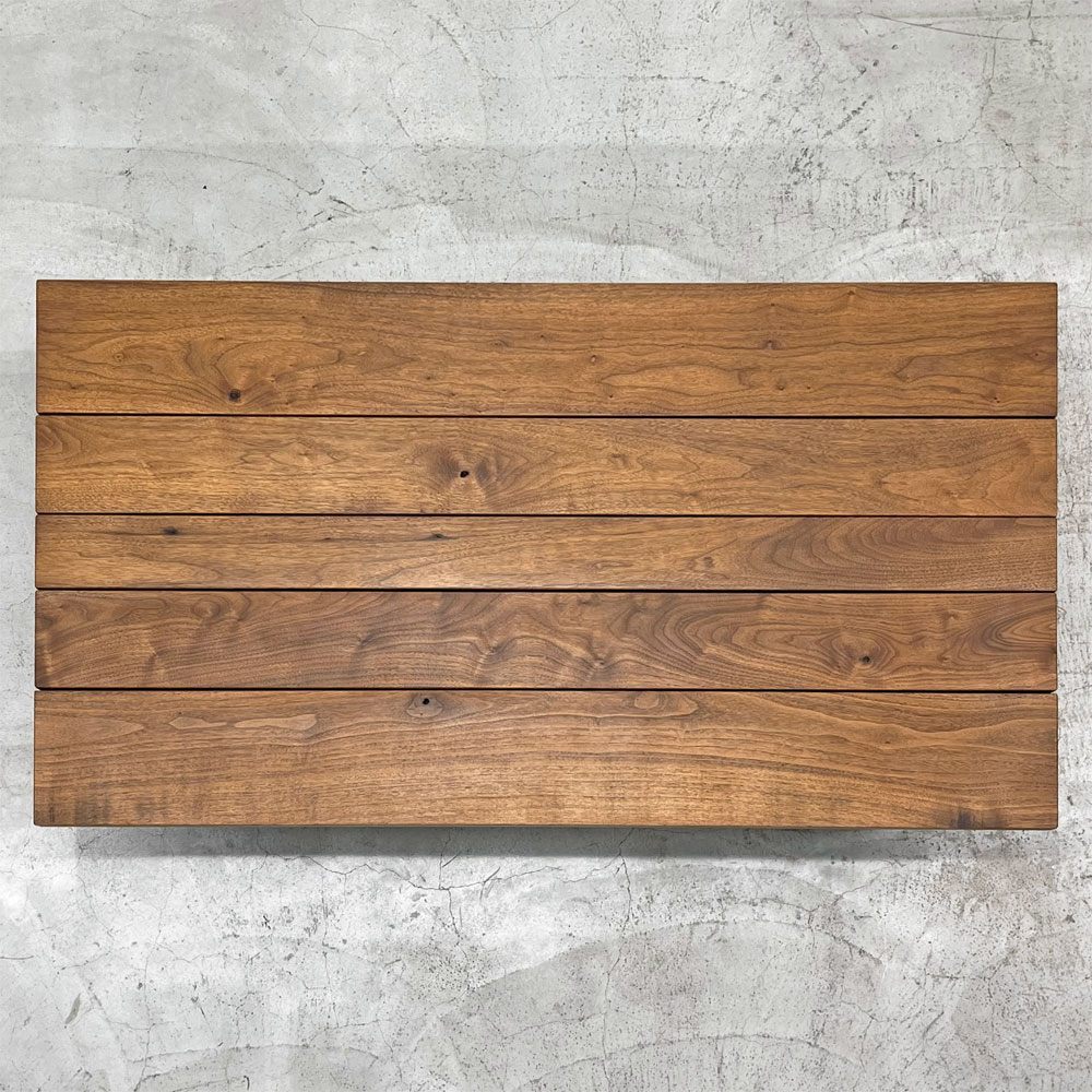 マスターウォール MASTERWAL オリジン ORIGIN リビングテーブル ローテーブル スチールレッグ W120cm ウォールナット無垢材 アカセ木工 廃番 〓