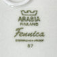 アラビア ARABIA フェニカ Fennica 25.5cm プレート ウラ プロコッペ 北欧食器 ビンテージ B ●