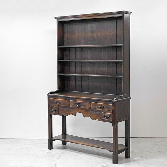 飛騨産業 HIDA キツツキ プロヴィンシャル PROVINCIAL カップボード プレートラック 4段 5ドロワー 食器棚 オーク材 カントリースタイル ●