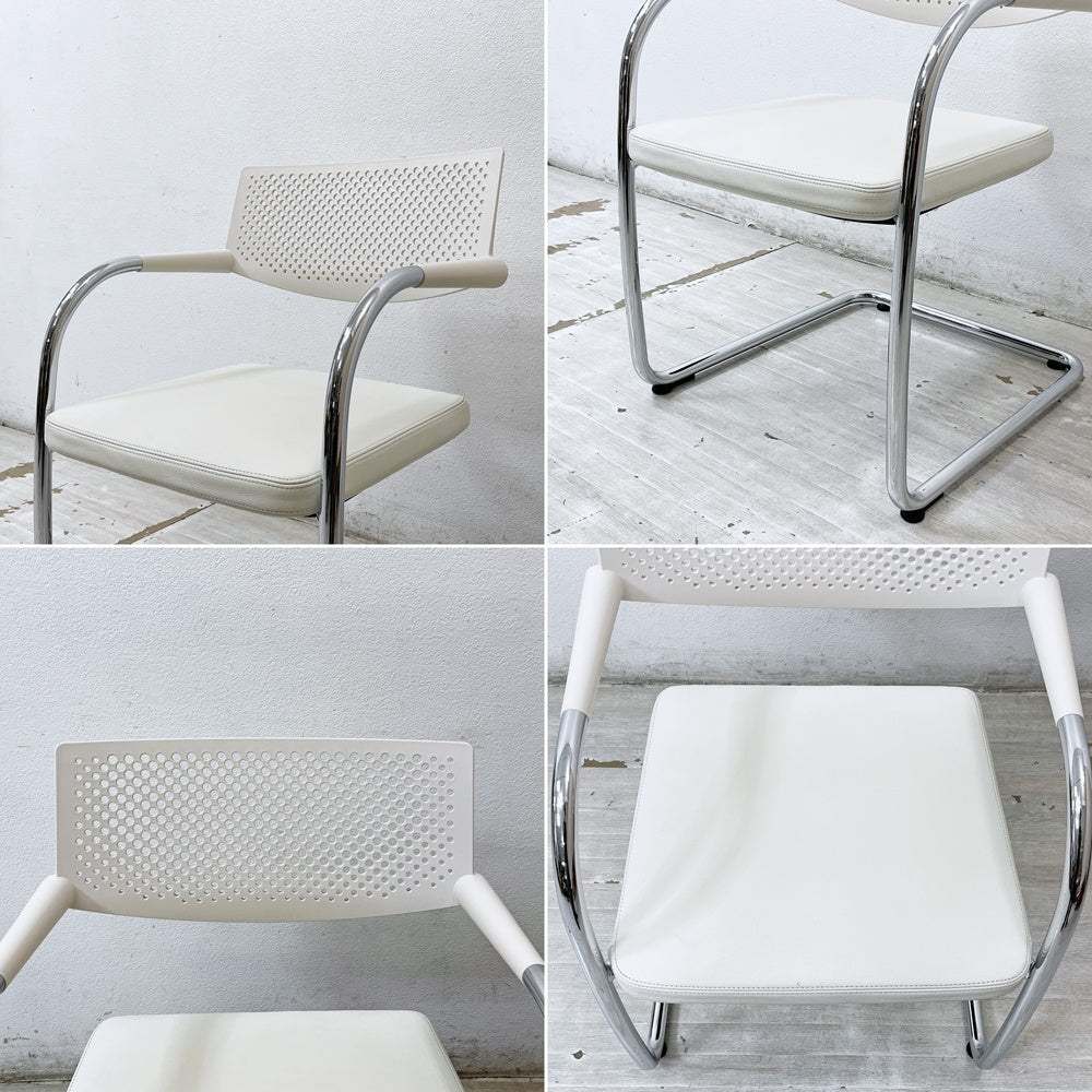 ヴィトラ vitra ビザビ2 Visavis2 アームチェア デスクチェア カンティレバー スタッキング不可仕様 アントニオ・チッテリオ B ●