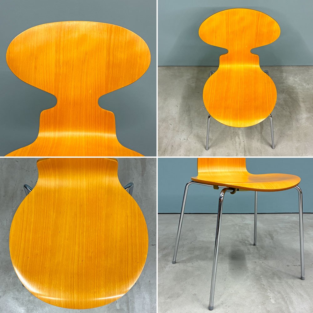 フリッツハンセン Fritz Hansen 3101 アリンコチェア アントチェア 4本脚 ナチュラルビーチ ラッカー仕上げ アルネ・ヤコブセン H ◎