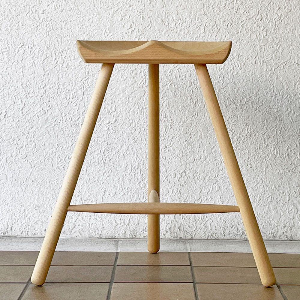 ワーナー Werner シューメーカーチェア Shoemaker Chair NO.59 スツール カウンタースツール ビーチ無垢材 ラーズ・ワーナー デンマーク ◇