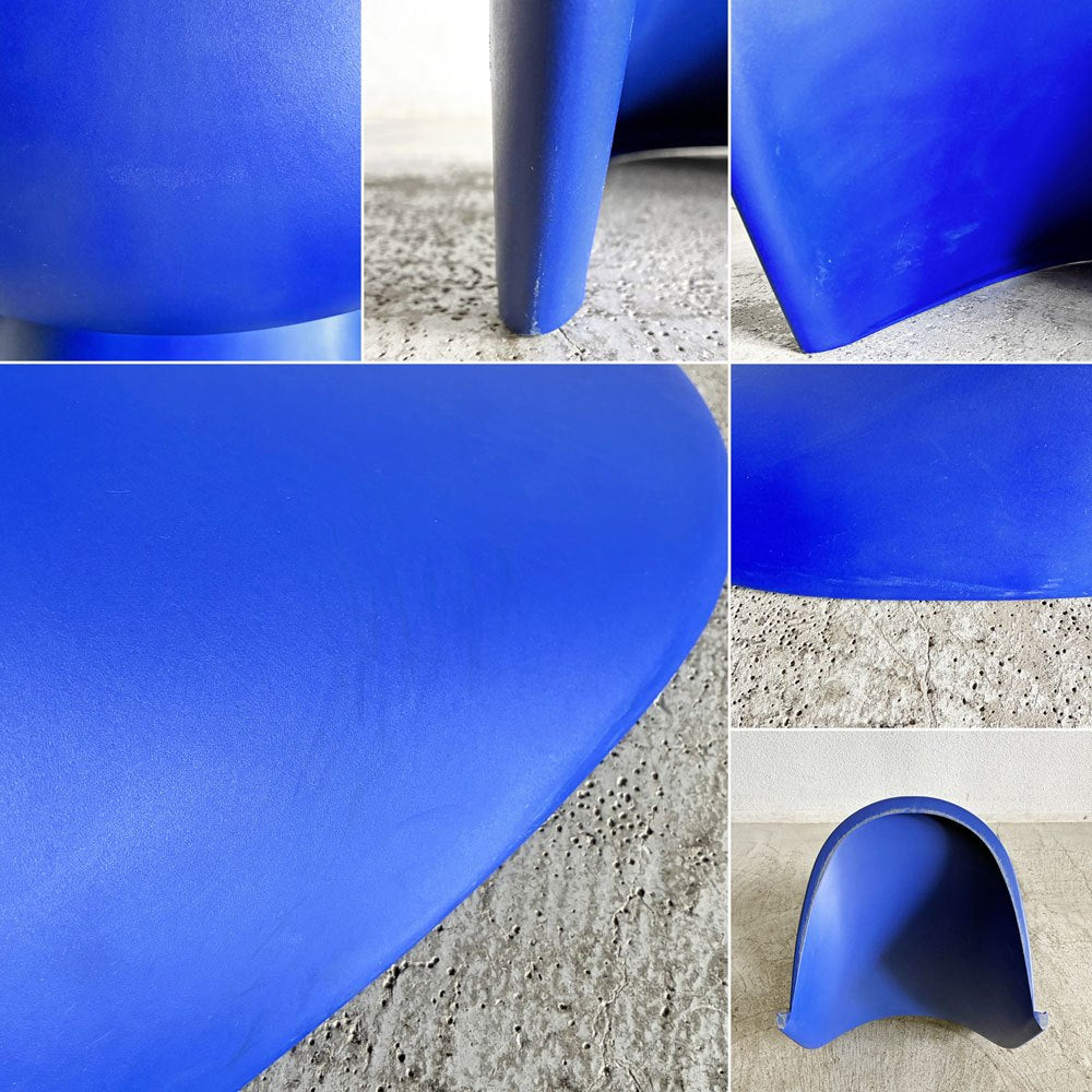 ヴィトラ vitra パントンチェア Panton Chair ブルー 屋内外使用可 ヴェルナー・パントン 旧モデル 廃番カラー ミッドセンチュリー スペースエイジ A 〓