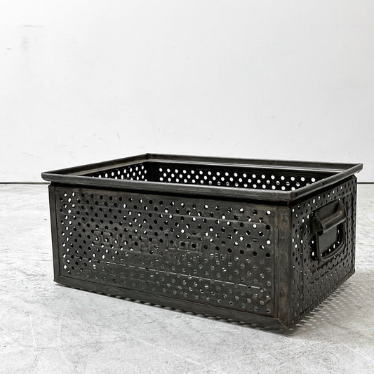 SCHAFER スタッキング ストレージボックス パンチングメタル インダストリアル ドイツビンテージ D ●