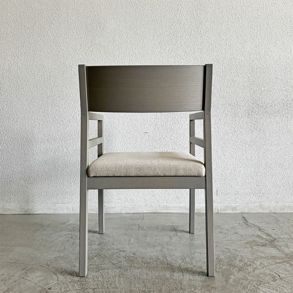 マスターウォール MASTERWAL グレイズ GRAY'S ARM CHAIR アームチェア ホワイトオーク材 ライトグレー ファブリック座面 アイボリー系 廃番仕様 展示品 〓