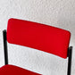 アスコ ASKO キキチェア KIKI CHAIR ダイニングチェア スチール ファブリック レッド イルマリ・タピオヴァーラ フィンランド 北欧家具 ビンテージ ◇