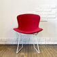 ノル Knoll 420 サイドチェア ワイヤーチェア ダイニングチェア ホワイト × レッド ファブリック フルカバー仕様 ハリー・ベルトイア ミッドセンチュリー ビンテージ ◎