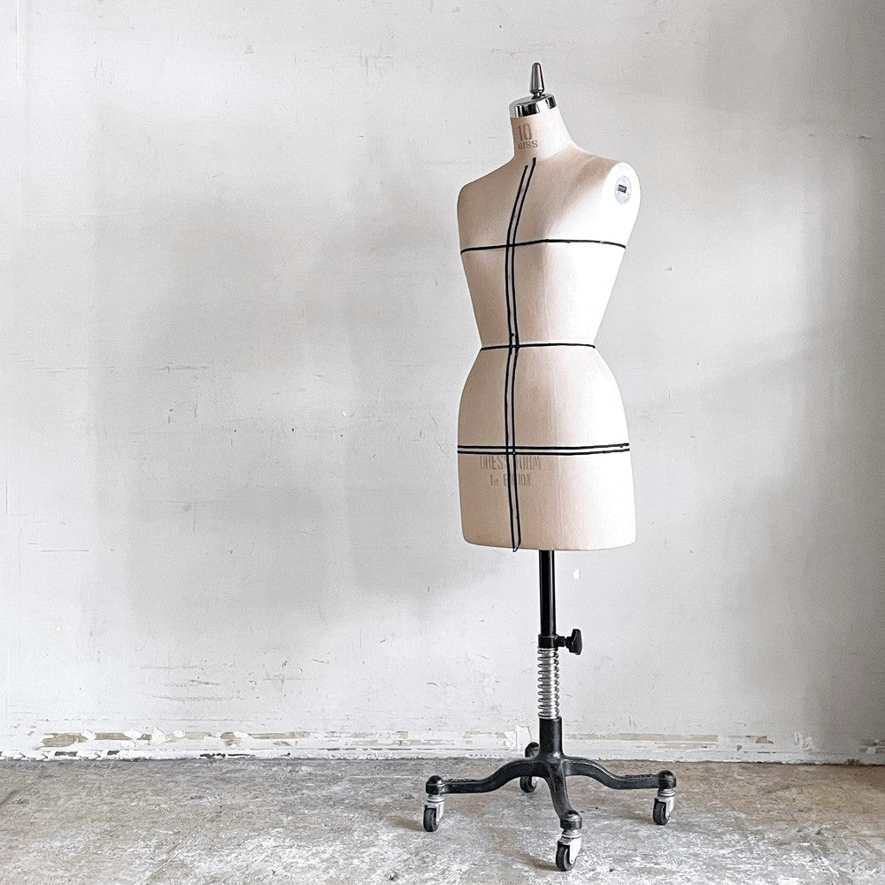大洋工芸 ドレスフォーム Dress Form レディース ドレーピング トルソーボディ サイズ10 キャスター付 マネキン 洋裁 立体裁断 ■