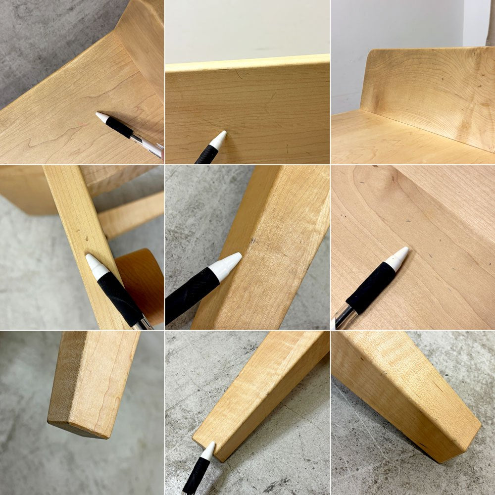 コサイン cosine お昼寝ソファ メープル材 W167cm ソファ ベンチ ローテーブル ナチュラル 旭川家具 定価￥156,200- ●