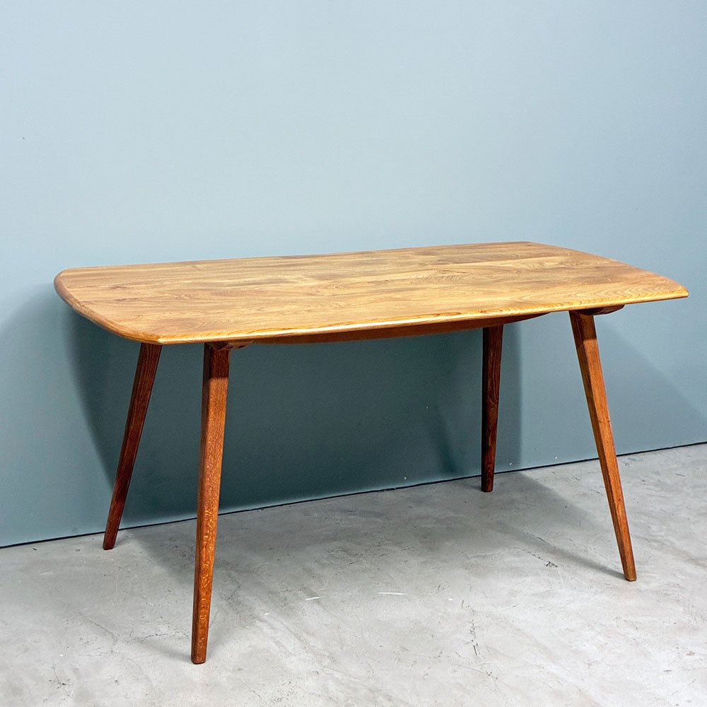 アーコール ERCOL レクタングル ダイニングテーブル Rectangle Dining Table エルム材 W137cm UKビンテージ UK Vintage ◎