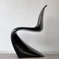 パントンチェア ビンテージ ダイニングチェア ヴェルナーパントン Verner Panton ブラック 1984年製 Horn社 スペースエイジ 希少 B ◇