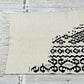 モロッカンラグ MOROCCAN RUG キリムラグ ホワイト＆ブラック 145×81cm 手織り絨毯 ラグ 幾何学模様 モロッコ ●