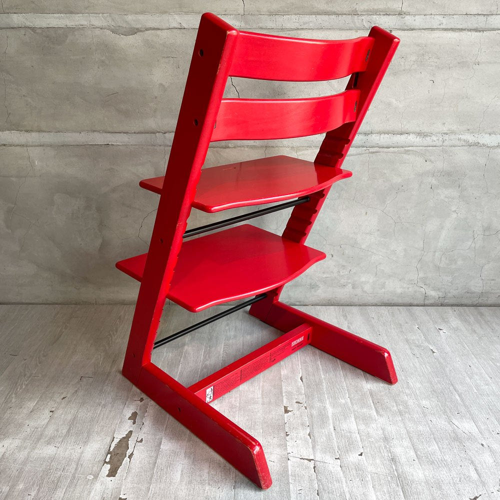 ストッケ STOKKE トリップトラップ TRIPP TRAPP ベビーチェア キッズチェア レッド S/N3～ ノルウェー 北欧家具 ♪