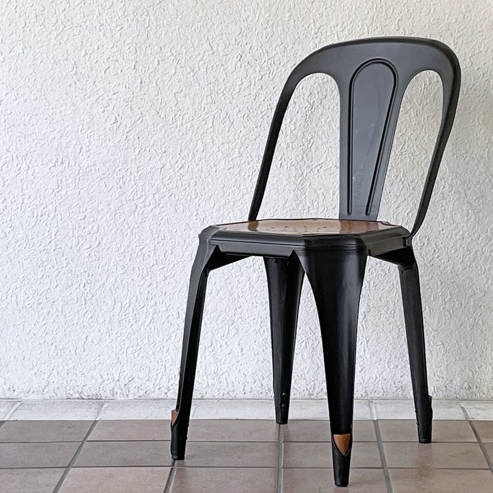 ノーザンオハイオインダストリアル Northern Ohio Industrial マルチプルズチェア Multipls Chair ダイニングチェア スタッキング ブラックスチール インダストリアルデザイン B ◇
