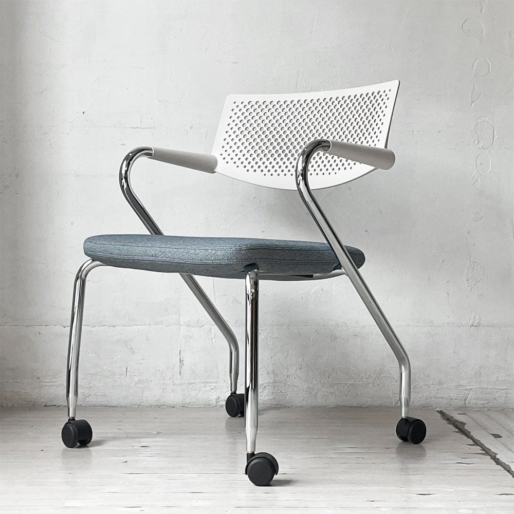 ヴィトラ vitra ビザロール Visaroll デスクチェア ミーティングチェア キャスターベース スタッキング アントニオ・チッテリオ B ★