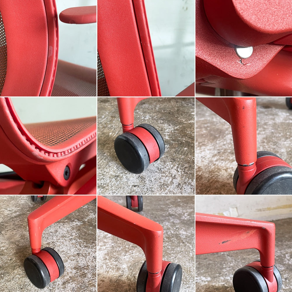 ハーマンミラー Herman Miller コズムチェア Cosm Chair キャニオン ローバック 固定アーム キャスター オフィスチェア デスクチェア スタジオ7.5 定価￥247,500- ■
