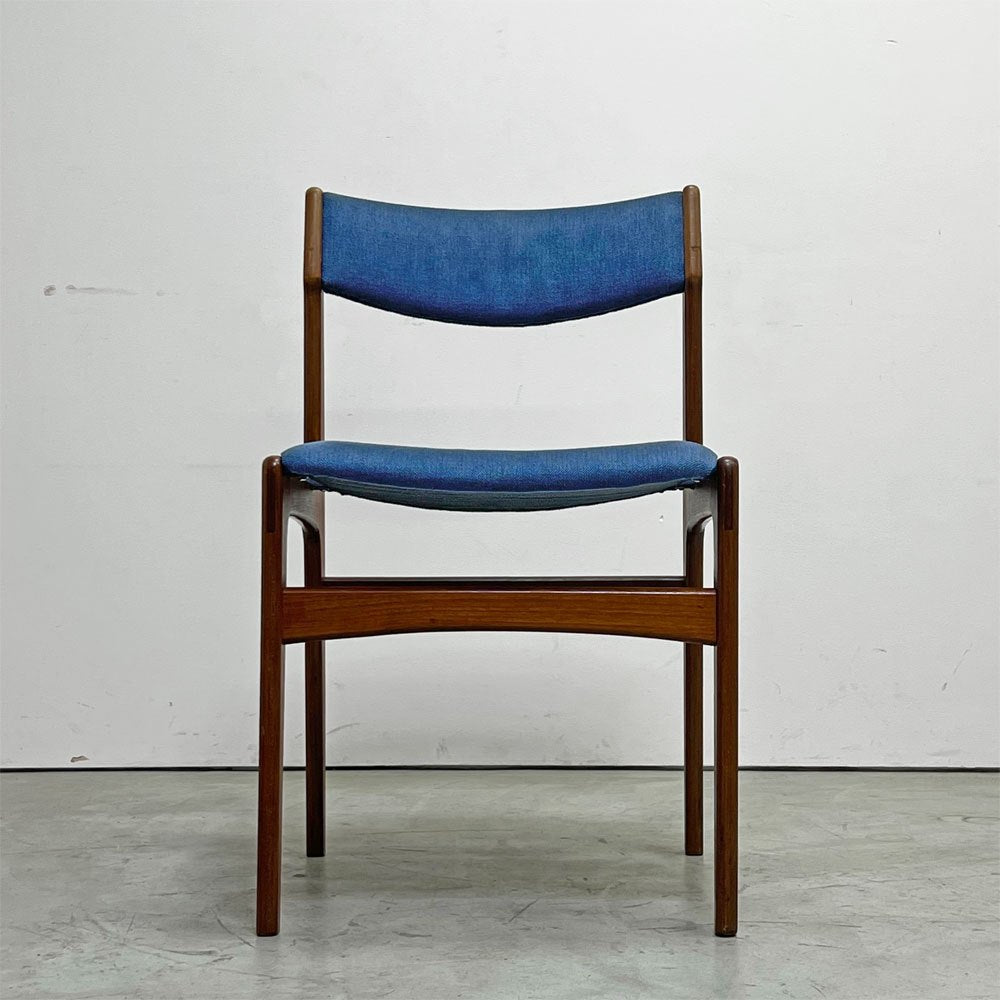 アンダーストルップ Anderstrup Mobelfabrik ダイニングチェア チーク材 ファブリックシート エリック・バック Erik Buch 北欧家具 A ●