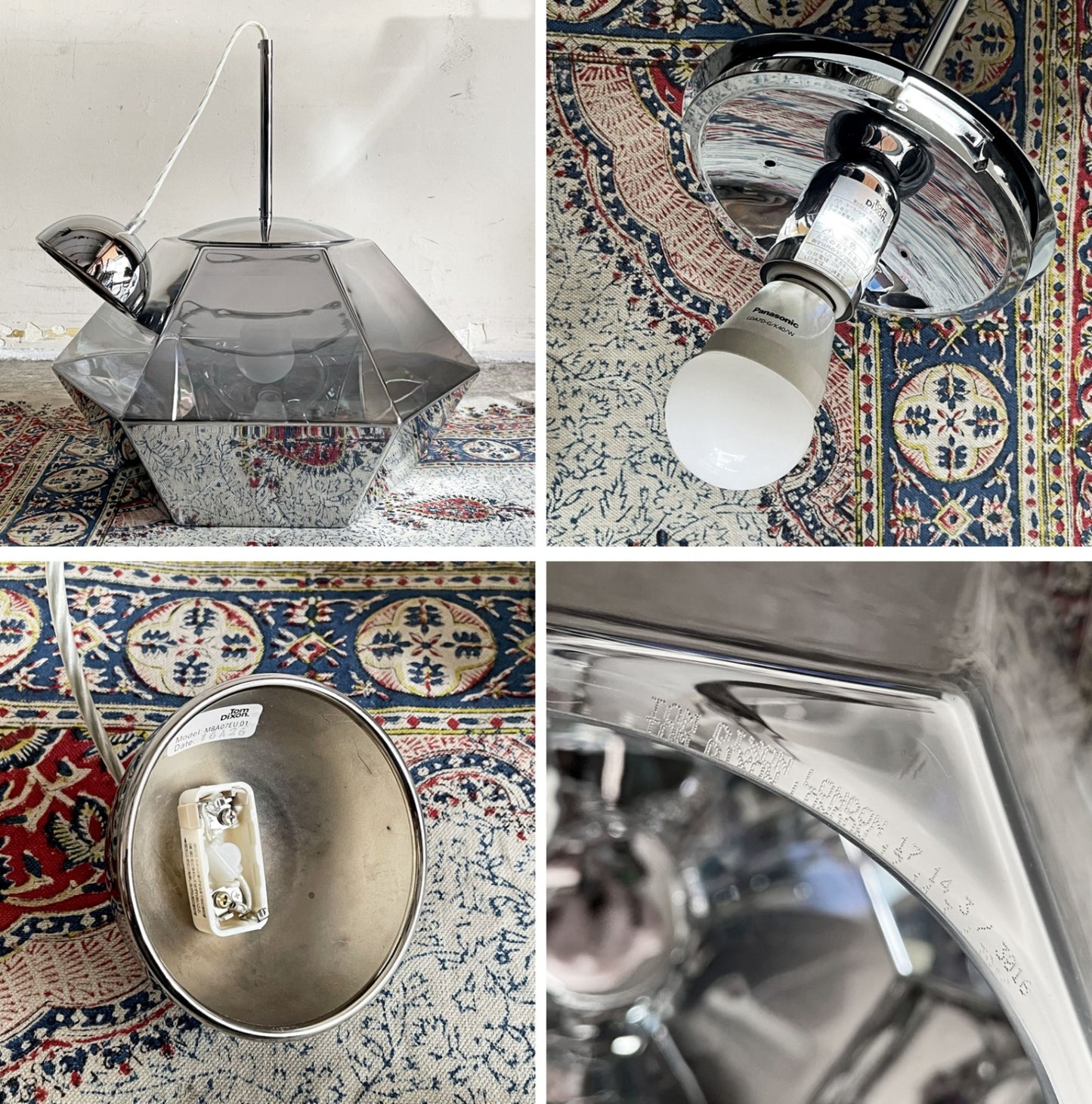 トムディクソン Tom Dixon カット ショート ペンダントライト Cut Short Pendant クローム色 廃番 ■